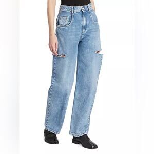 NWT!!! Maison Margiela Wide-Leg Slashed Cut-Out Jeans Size 1 850$ Authen…